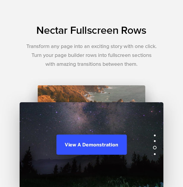 fullscreen rows